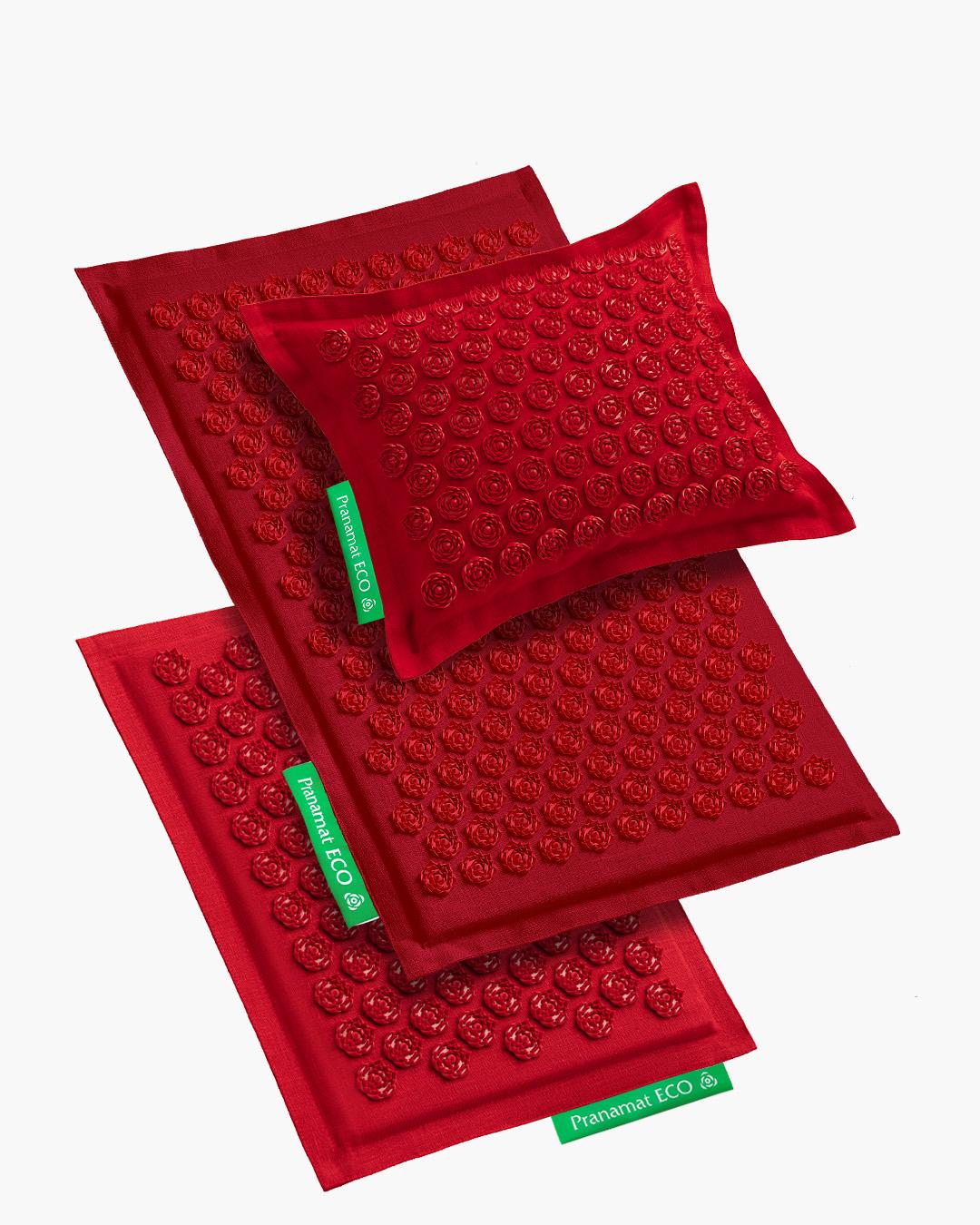 Pranamat + Pillow + Mini (Burgundy)
