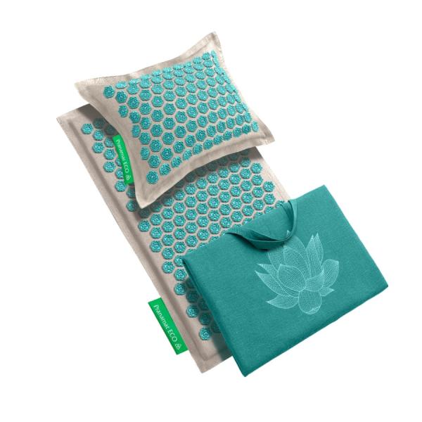 Pranamat + PranaPillow + BigBag Natural & Turquoise